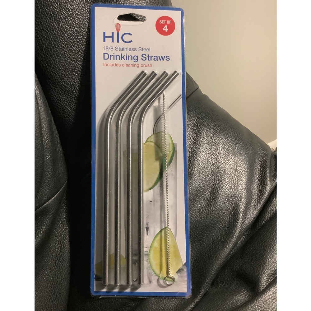 Stainless steel drinking straws